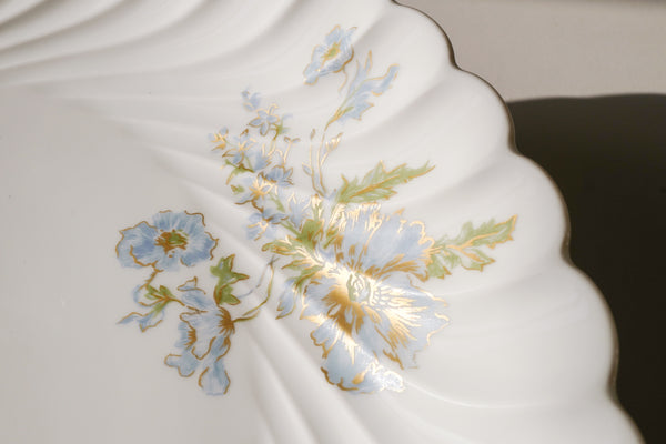 Blue Flowers Serving Plate
