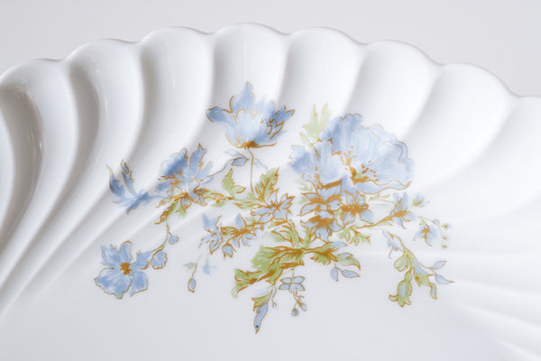 Blue Flowers Serving Plate