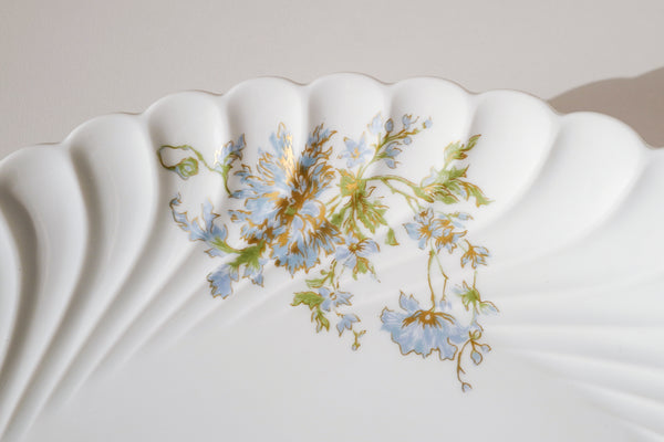 Blue Flowers Serving Plate