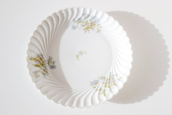 Blue Flowers Serving Plate