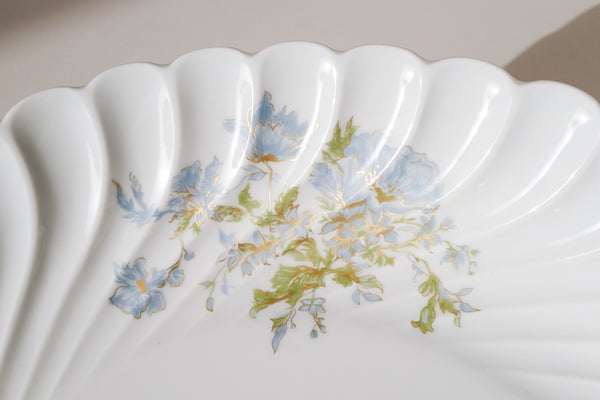 Blue Flowers Serving Bowl