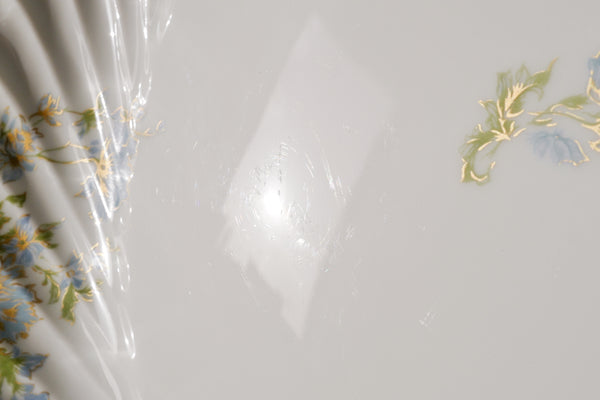 Blue Flowers Serving Bowl