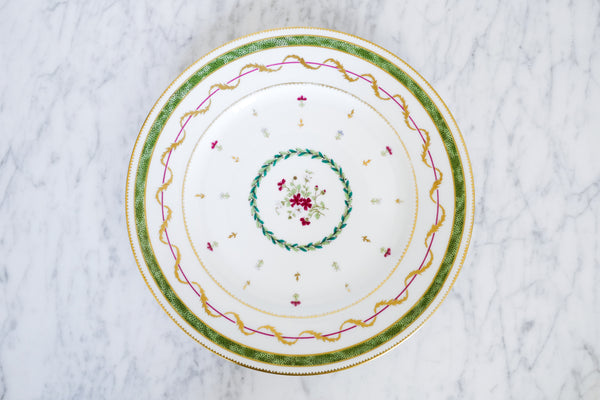 'Vieux Paris' Dinner Plate (Green)