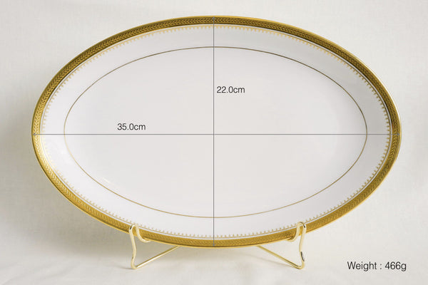 Double Dorure Oval Serving Platter