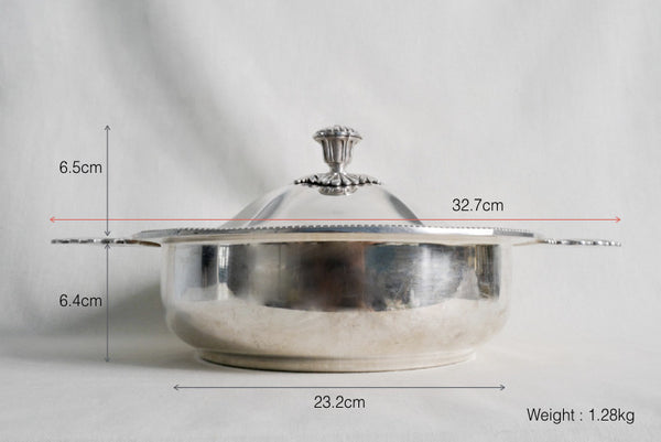Silver Plated Scalloped Casserole