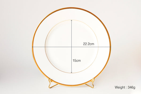 Fontainebleau Gold Rimmed Dessert Plate