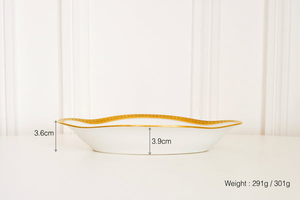 Laurel Double Dorure Oval Plate