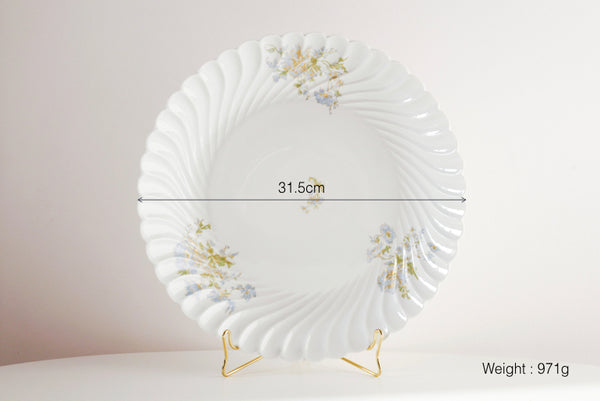 Blue Flowers Serving Bowl