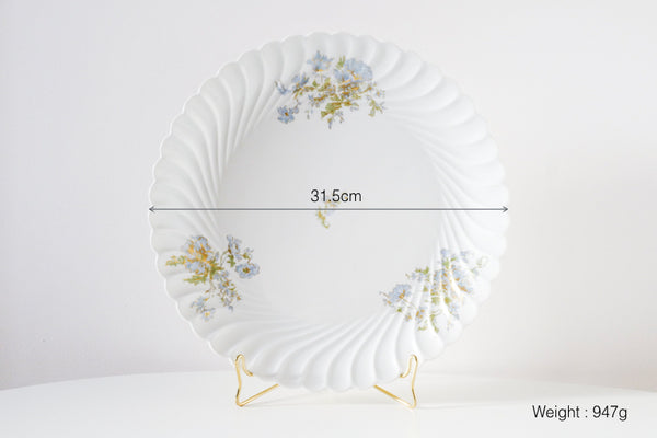 Blue Flowers Serving Plate