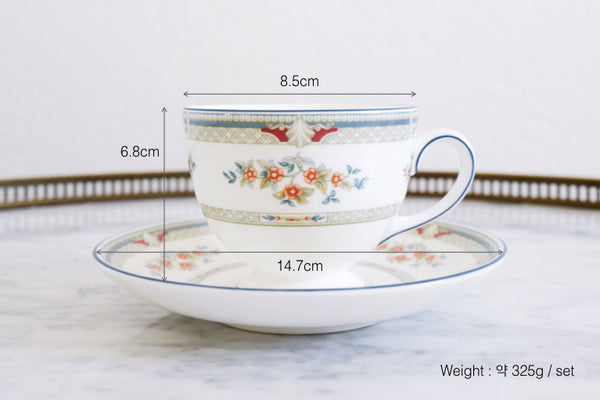 Hampshire Footed Cup & Saucer Set (Set of 2)
